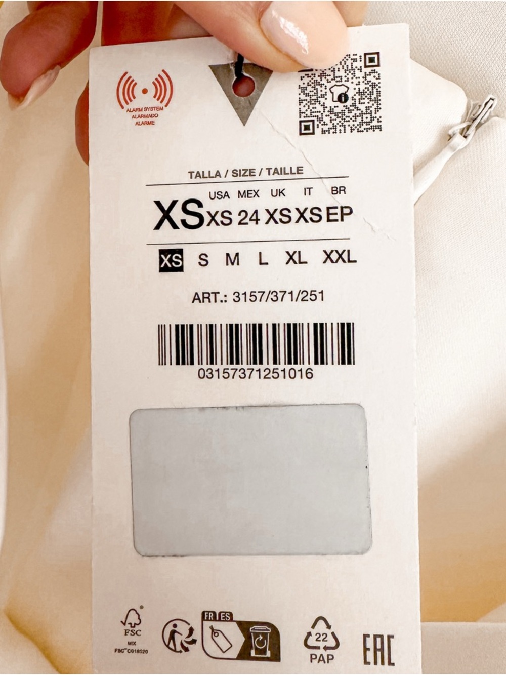 NWT Zara Bow Back White Dress - Picture 12 of 16